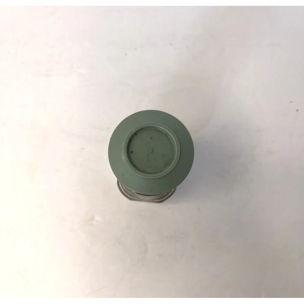 Vintage McCormick Oregano Spice Jar - Glass Container w/‎ Contents - Green Lid